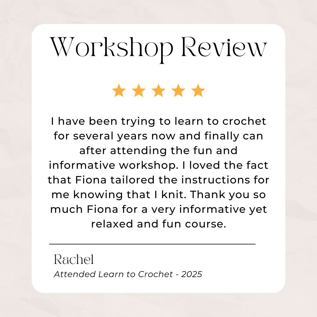 Learn to Crochet Workshop - Northamptonshire - 6th June 2026
