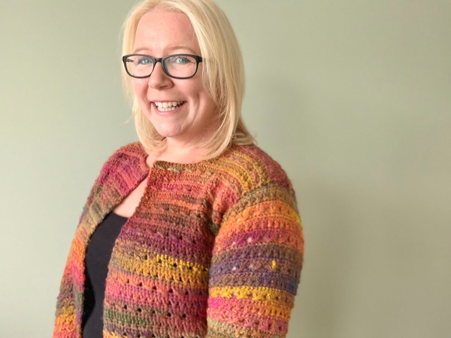 Cable & Crossed Crochet Cardigan - Instant Download