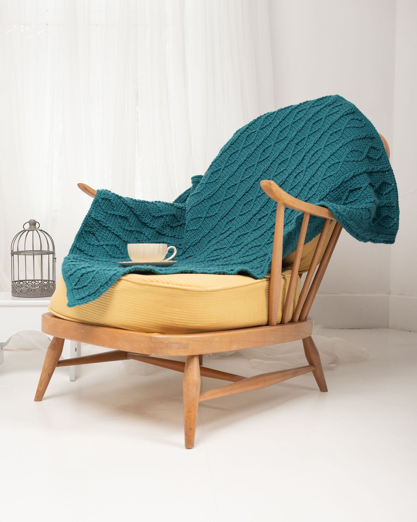 Cable Comforts: The Heritage Eight – Crochet Cable Blanket Pattern (Printed Book)