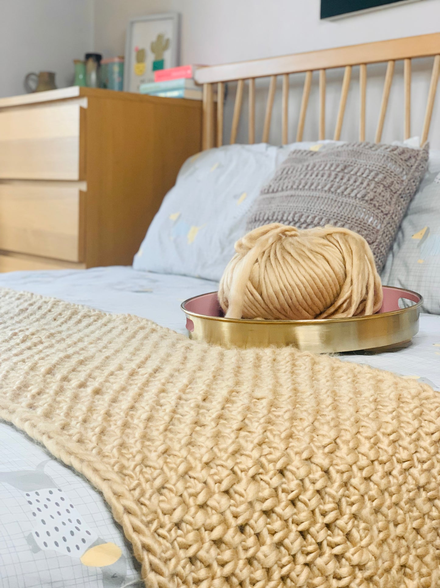 Crochet Bed Runner Pattern | Beginner Friendly Bedroom Décor Pattern | UK & US Terms PDF