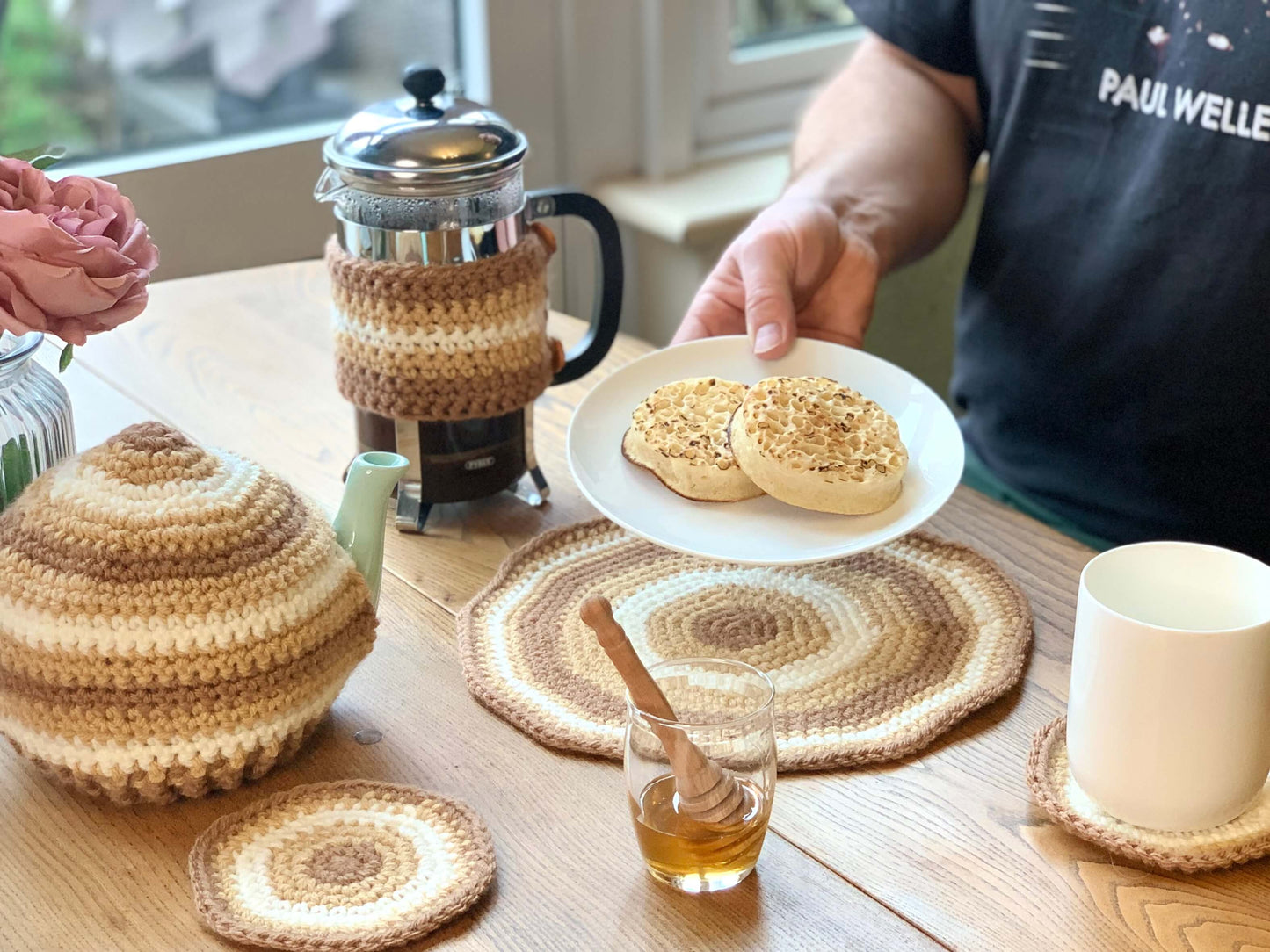 Crochet Homeware Pattern Bundle | Teapot Cozy, Placemats, Coasters & More | UK & US Terms PDF