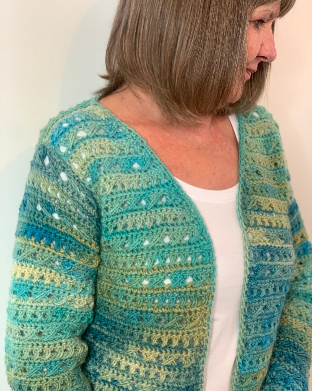 Cable & Crossed Crochet Cardigan - Instant Download