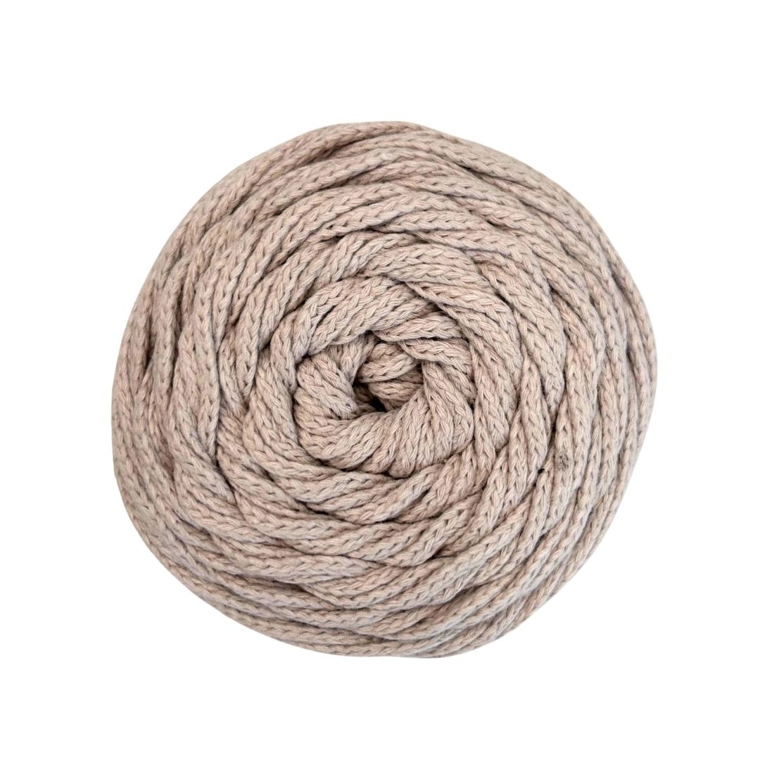 100% Recycled Cotton 3mm Macramé Cord | Crochet Bag Yarn | 240g Recycled Cotton