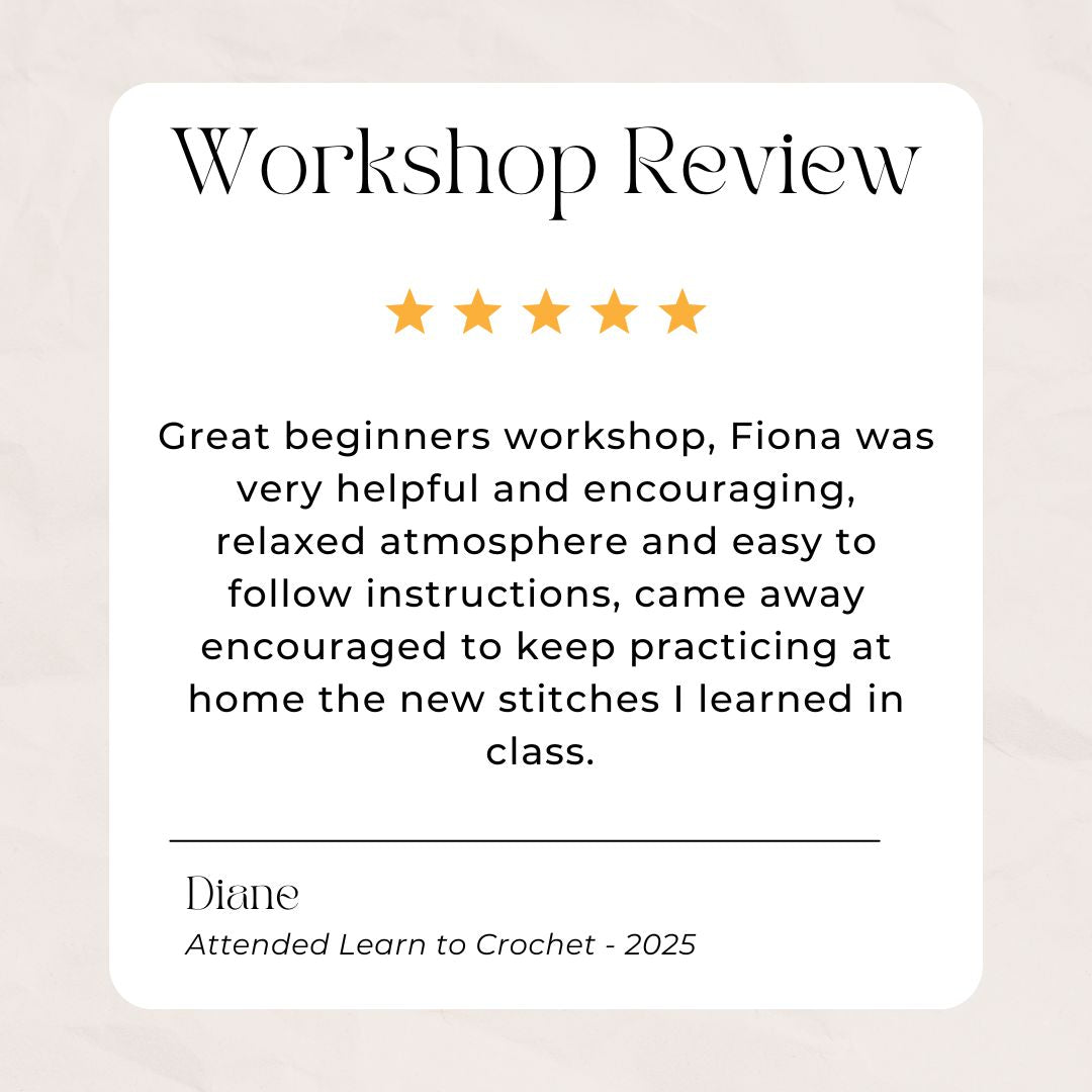 Learn to Crochet Workshop - Summer Wool Festival 2026