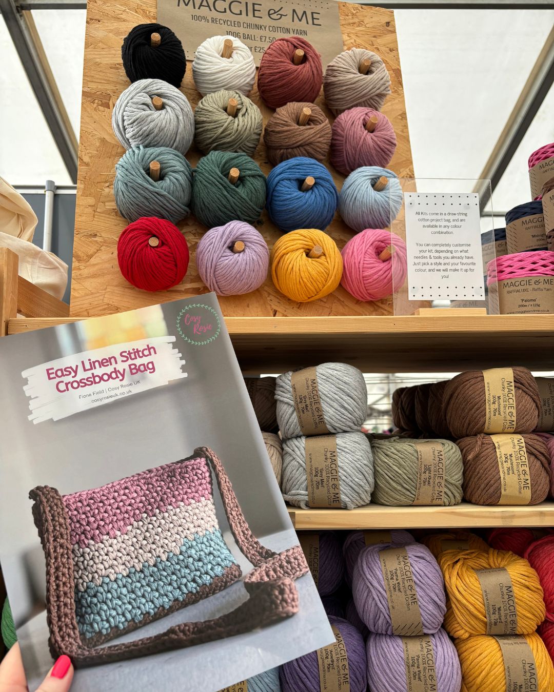 Maggie & Me 100% Recycled Chunky Cotton Yarn (100g)