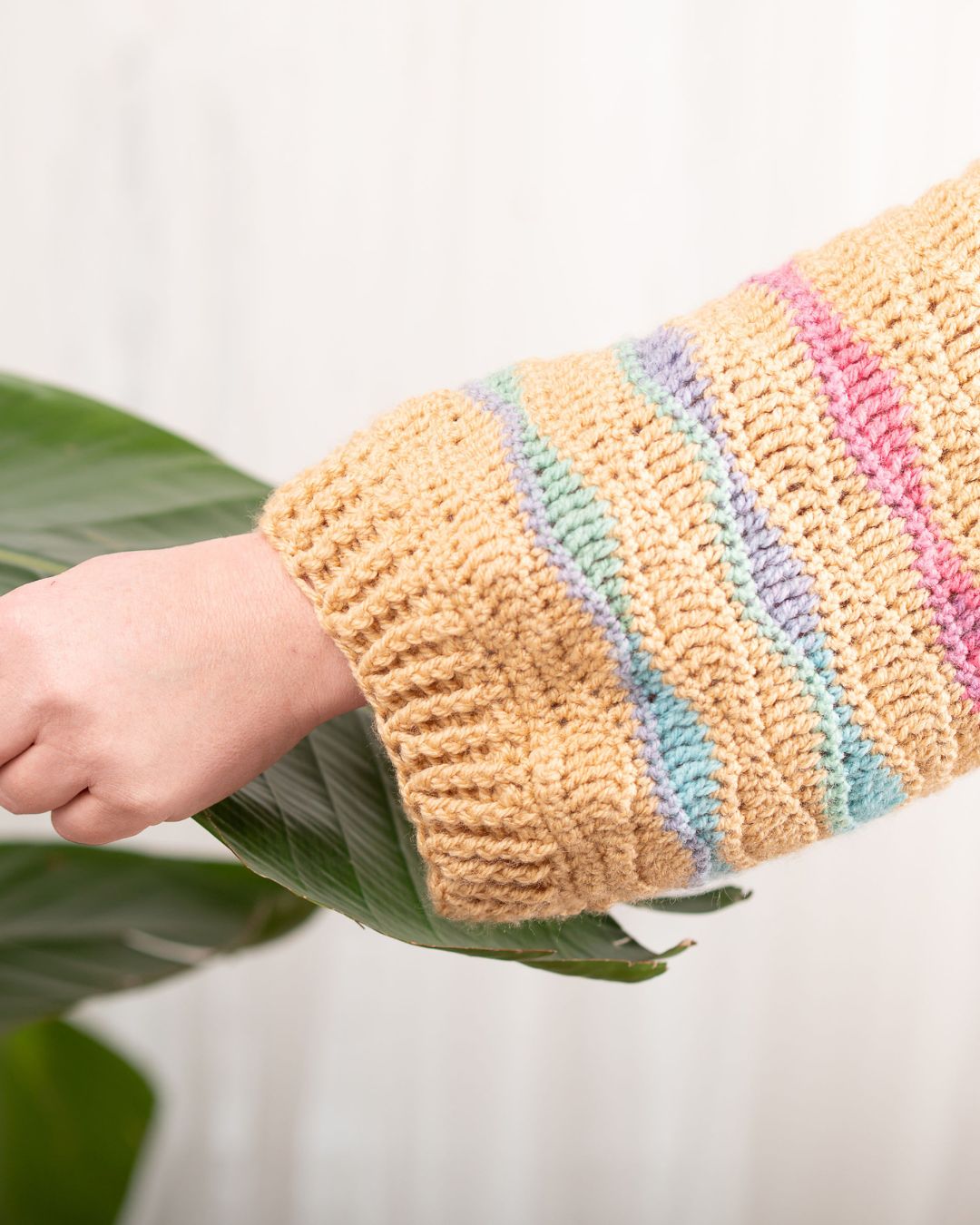 Confetti Waves Sweater Crochet Pattern PDF (UK & US Terms) – Lightweight Spring Crochet Sweater