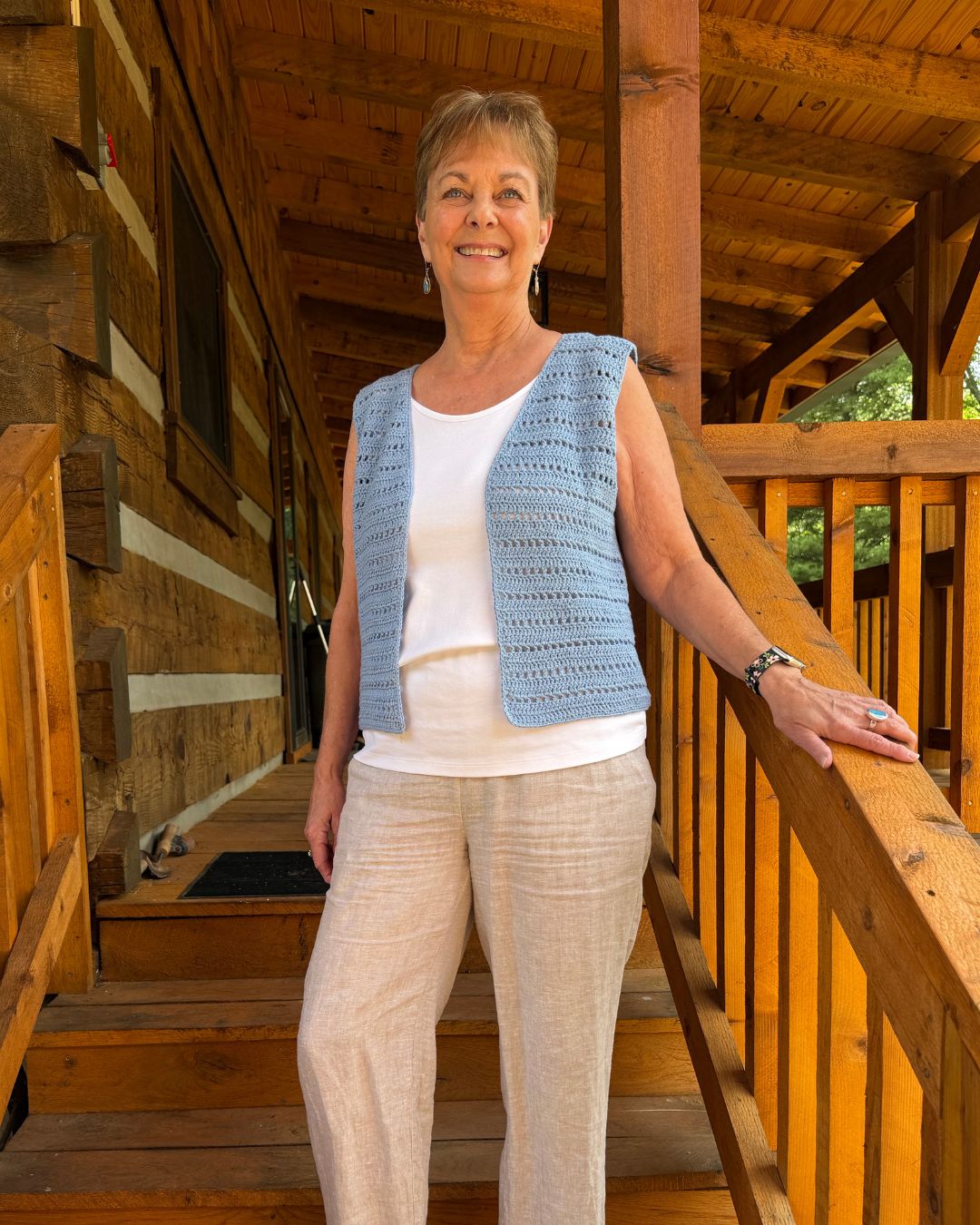 All Meshed Up Vest Top Crochet Pattern | PDF & Printed Pattern XS-5XL