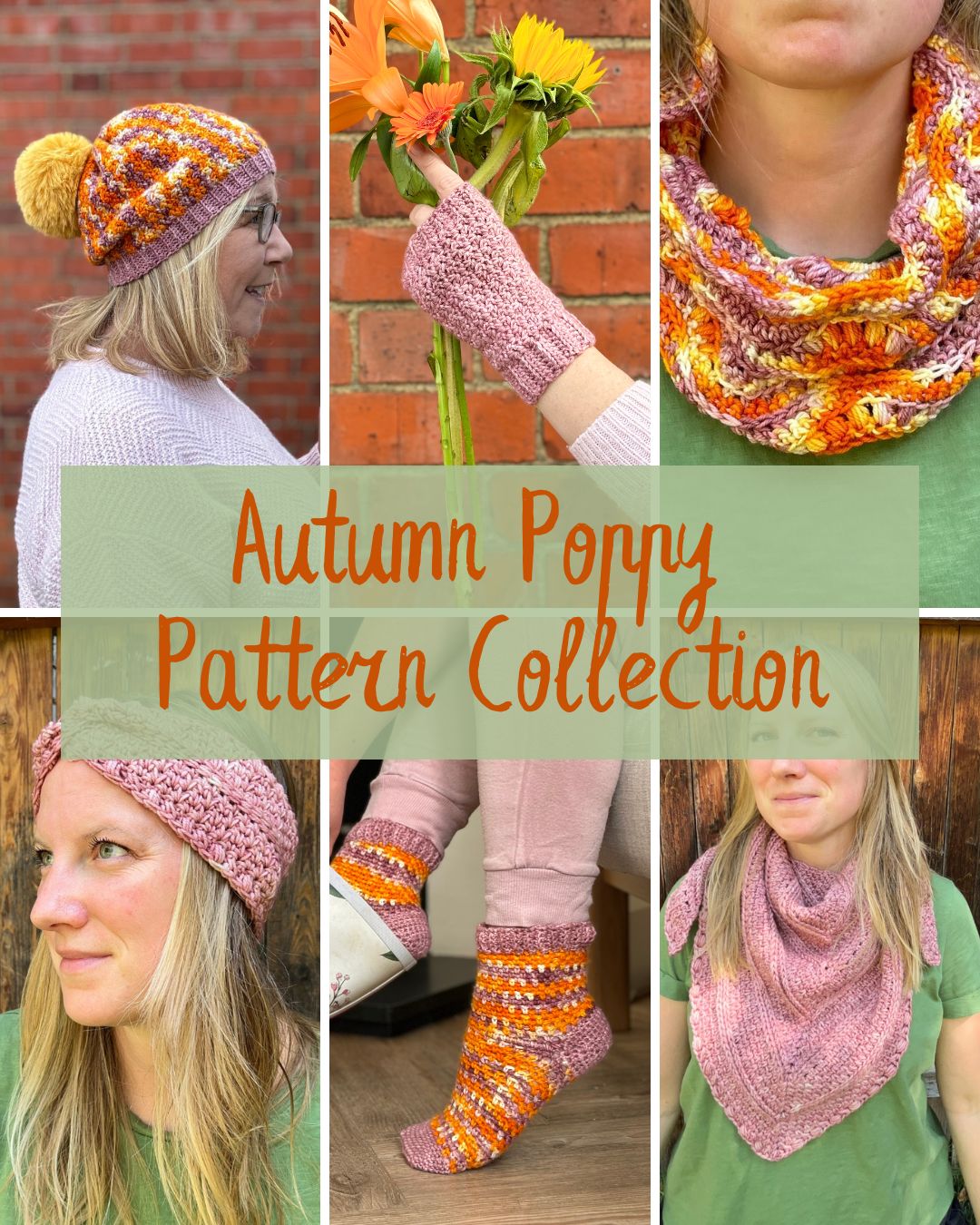 Autumn Accessories Crochet Pattern Book (US Terms) – 6 Hand-Dyed Yarn Designs