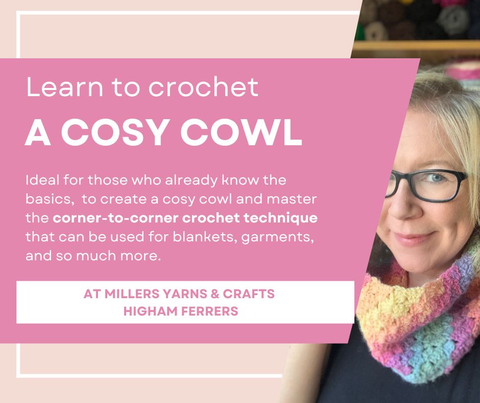 Crochet Cosy Cowl Workshop – Learn Corner-to-Corner Crochet
