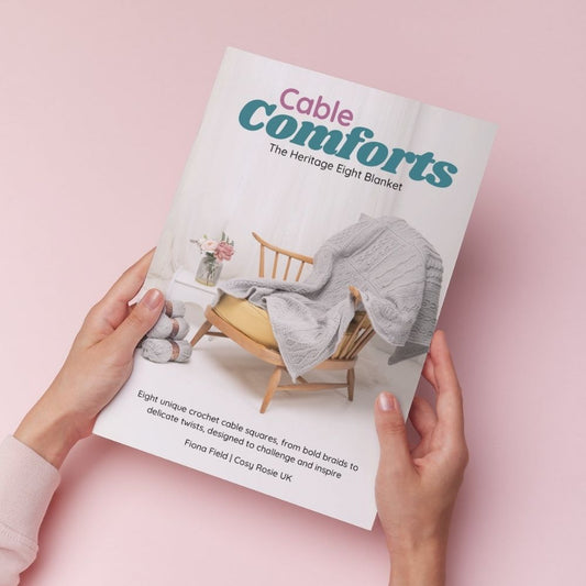 Cable Comforts: The Heritage Eight Blanket Kit – including Printed Book and yarn