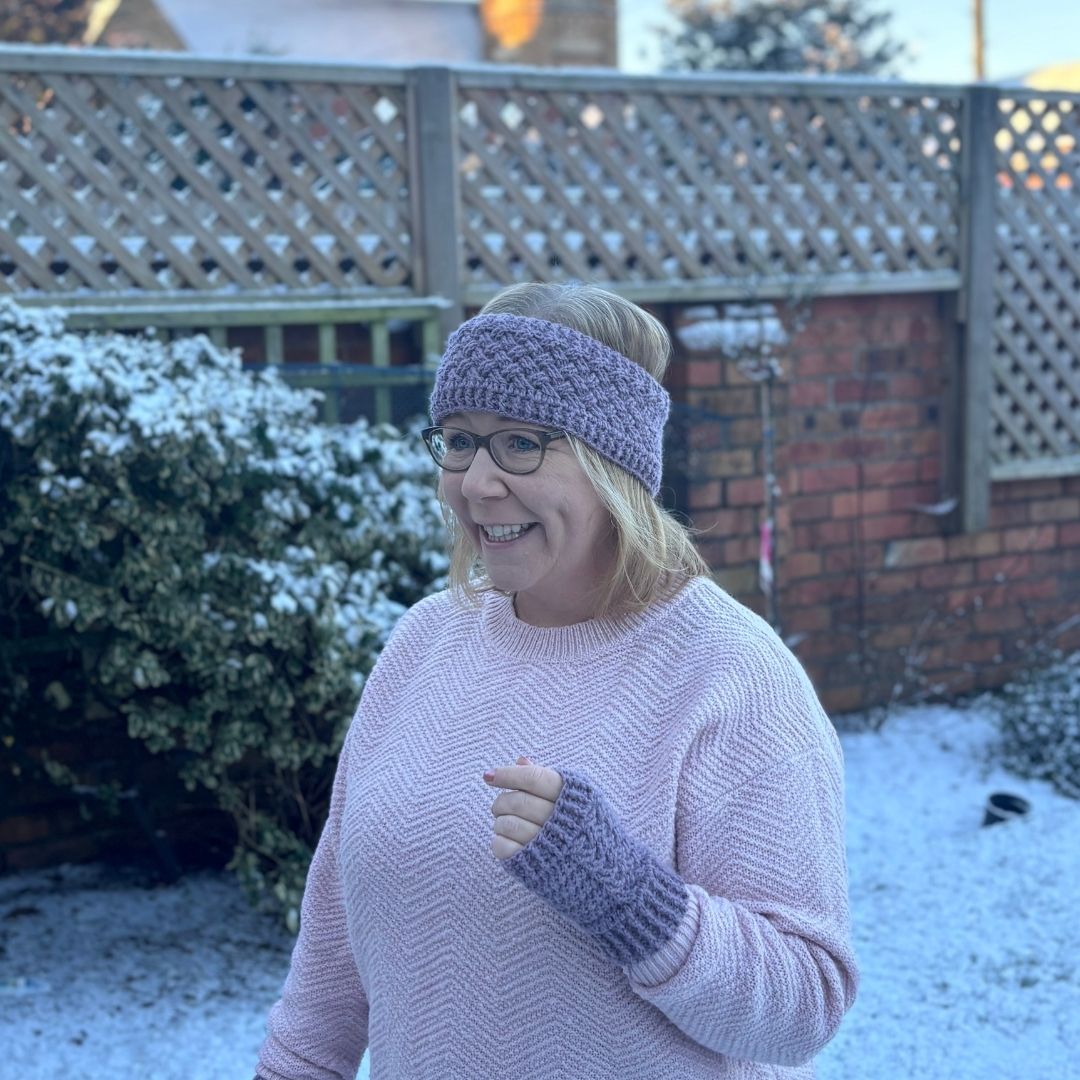 Celtic Weave Headband & Wrist Warmers Crochet Pattern (PDF)