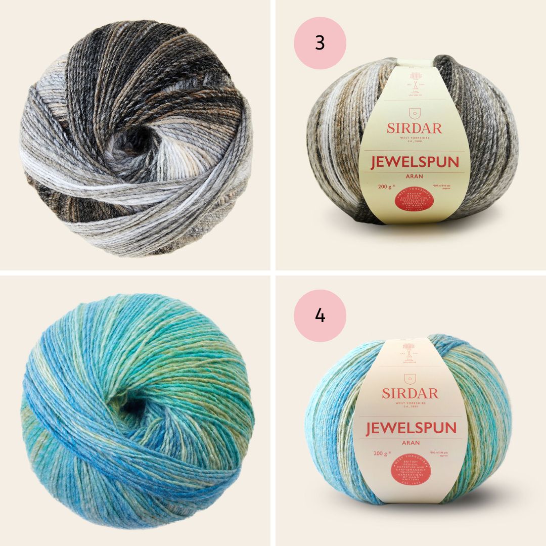 Cable & Crossed Cardigan Kit for sizes XS-5XL