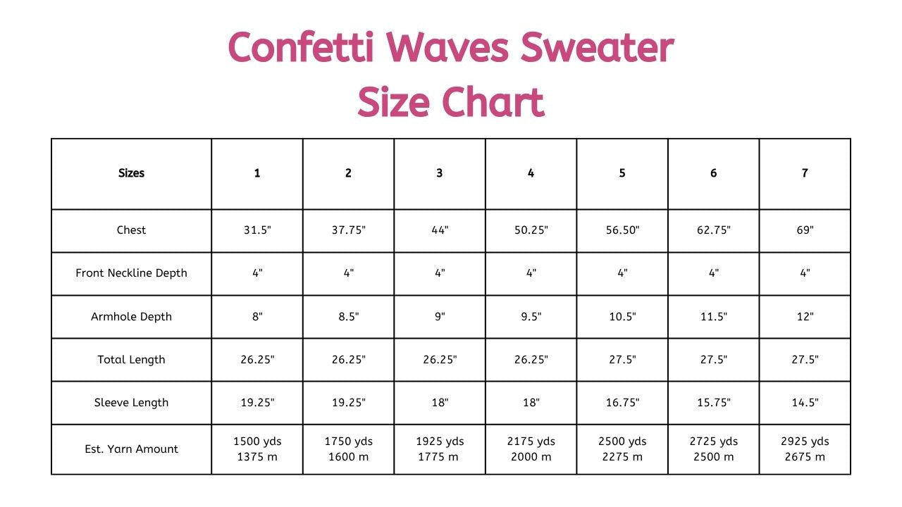 Confetti Waves Sweater Crochet Pattern PDF (UK & US Terms) – Lightweight Spring Crochet Sweater