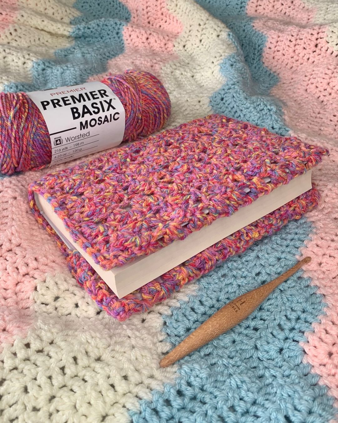 Crochet Book Cover Sleeve Printable PDF Pattern