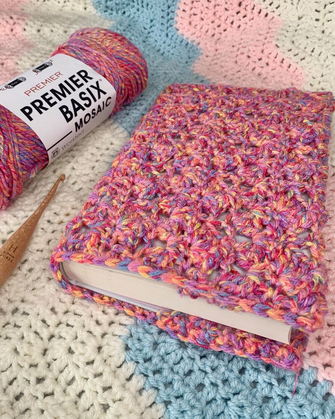 Crochet Book Cover Sleeve Printable PDF Pattern