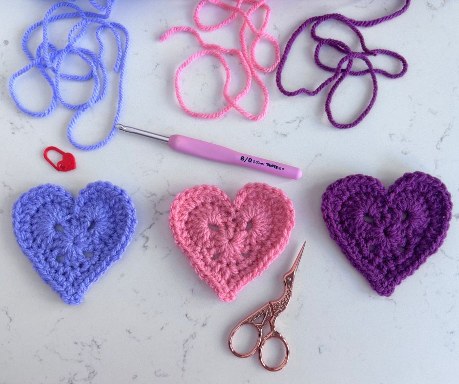 Granny Heart Cushion – Crochet Pattern (PDF)
