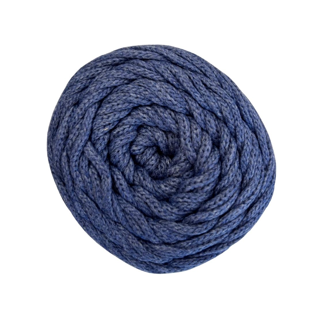 100% Recycled Cotton 3mm Macramé Cord | Crochet Bag Yarn | 240g Recycled Cotton