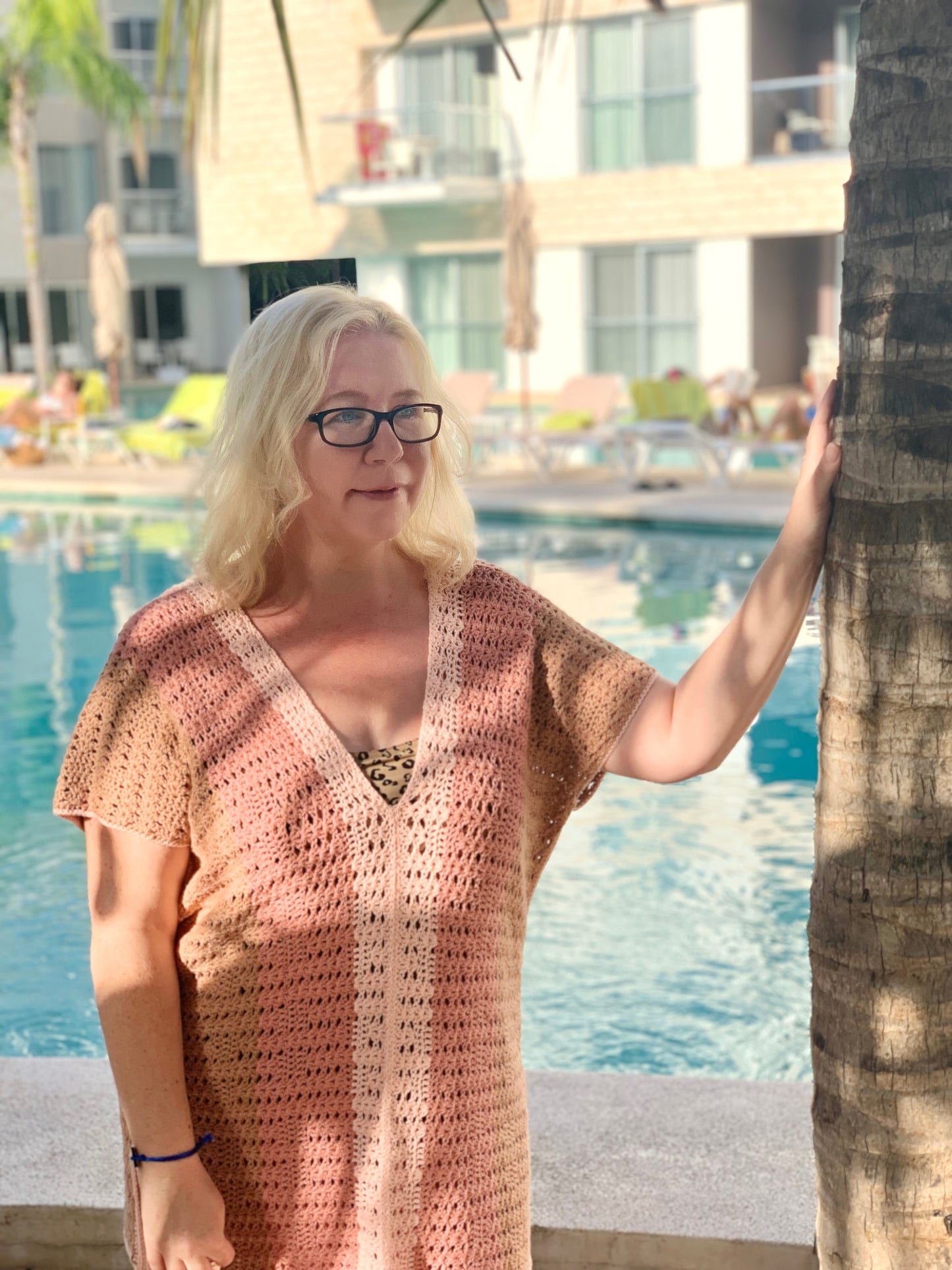 Iris Blossom Beach Tunic Crochet Pattern | Beach Cover Up PDF | XS–5XL
