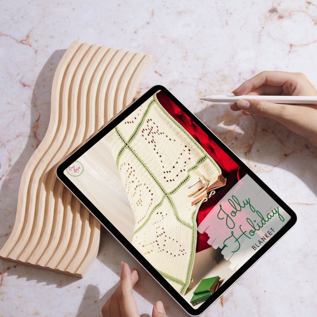 Jolly Holiday Crochet Blanket Instant Download PDF