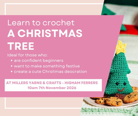 Crochet Christmas Tree Workshop | Festive Crochet Class Near Northampton