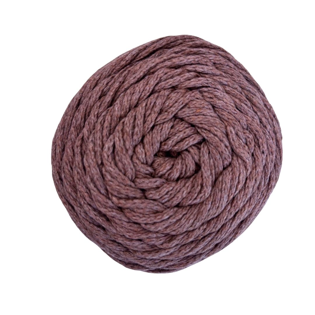 100% Recycled Cotton 3mm Macramé Cord | Crochet Bag Yarn | 240g Recycled Cotton