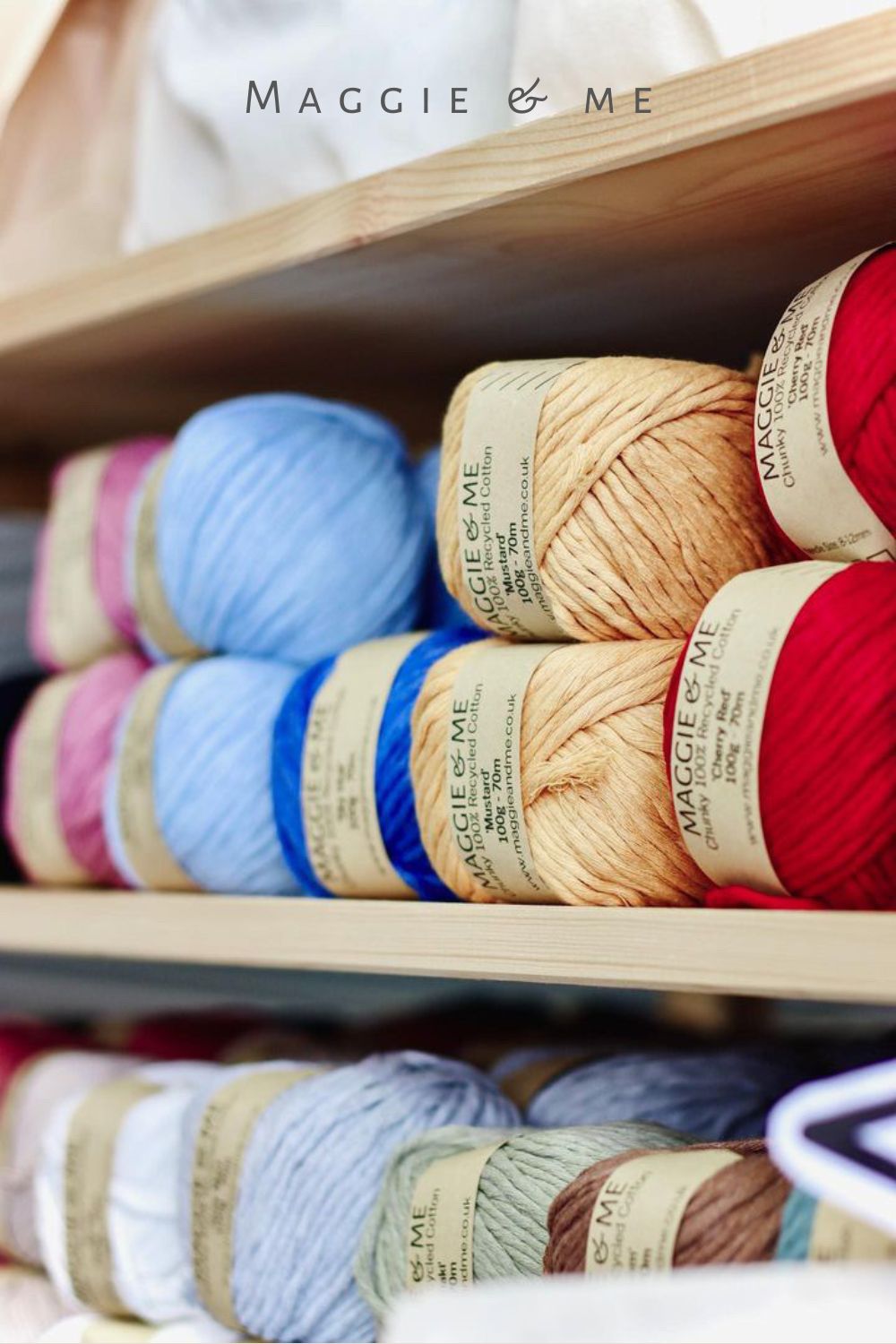 Maggie & Me 100% Recycled Chunky Cotton Yarn (100g)