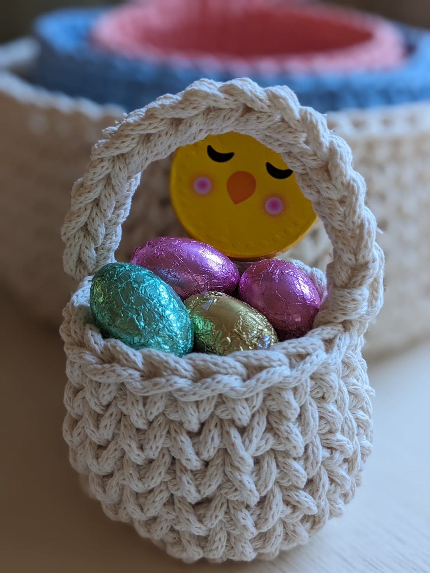 Knot Knitted Crochet Baskets PDF Pattern | Sturdy Crochet Basket Pattern Collection