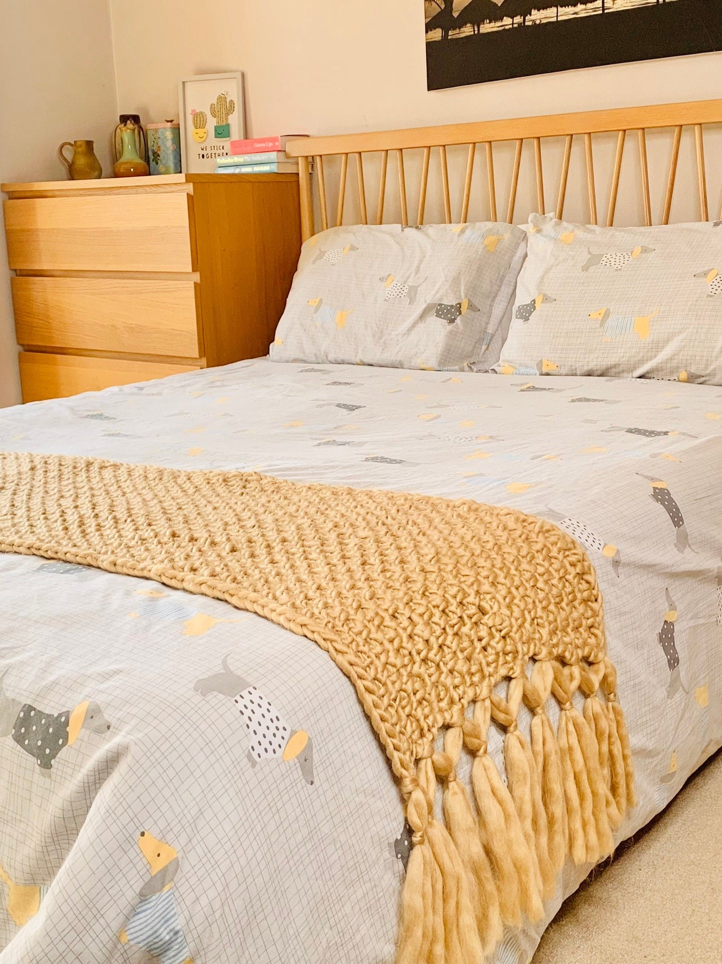 Crochet Bed Runner Pattern | Beginner Friendly Bedroom Décor Pattern | UK & US Terms PDF