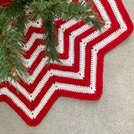 Easy Crochet Christmas Tree Skirt Pattern | Beginner Friendly | UK & US Terms PDF | Festive Crochet Pattern